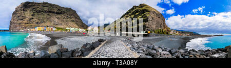 Beeindruckende Puerto de Tazacorte, Panoramaaussicht, Insel La Palma, Spanien Stockfoto