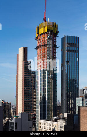 Hochhaus Eigentumswohnungen im Bau, keine Mad, NYC, USA Stockfoto