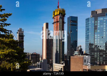 Hochhaus Eigentumswohnungen im Bau, keine Mad, NYC, USA Stockfoto