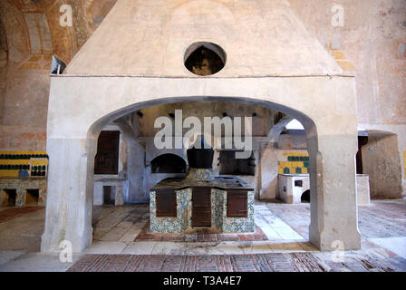 Die große Küche der Saint Lawrence Kartause Certosa di San Lorenzo in padula Provinz Salerno Italien Stockfoto