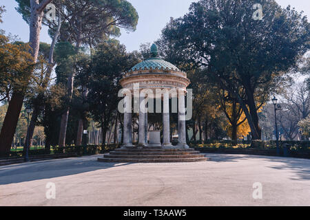 Rom, Villa Borghese, Diana Tempel Stockfoto