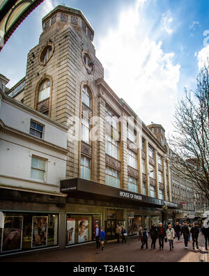 Art déco-Gebäude, in dem sich das Department Store House of Fraser in Bournemouth, Dorset, Großbritannien am 6. April 2019 Stockfoto