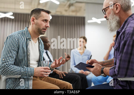 Gruppe Therapie Sitzung Stockfoto