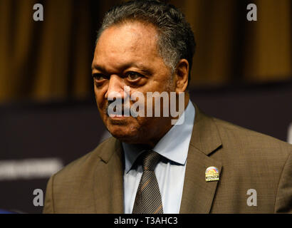 Reverend Jesse Jackson, Gründer und Präsident, Rainbow PUSH Koalition, an der nationalen Aktion Netzwerk nationaler (NAN) Convention in New York City gesehen. Stockfoto