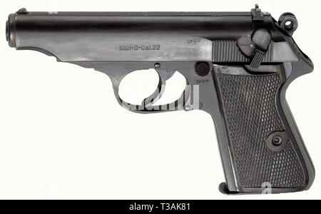 Handfeuerwaffen, Pistolen, Walther PP Pistole, Kaliber .22 lfB, Volkspolizei, Additional-Rights - Clearance-Info - Not-Available Stockfoto