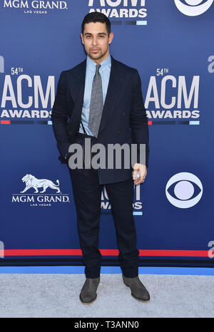 LAS VEGAS, CA - 07 April: Wilmer Valderrama besucht der 54 Akademie der Country Music Awards im MGM Grand Hotel & Casino am 07 April, 2019 in Las Vegas, Nevada. Stockfoto