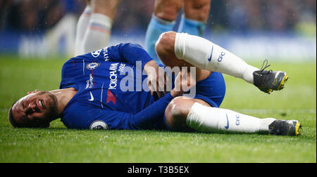 London, Großbritannien. 08 Apr, 2019. Chelsea's Eden Hazard während der Englischen Premier League zwischen Chelsea und West Ham United Stadion an der Stamford Bridge, London, England am 08. Apr 2019. Credit: Aktion Foto Sport/Alamy leben Nachrichten Stockfoto