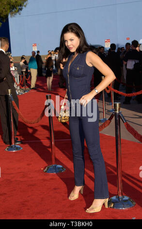 LOS ANGELES, Ca. Juli 16, 2001: Schauspielerin CHRISTA CAMPBELL bei der Weltpremiere in Los Angeles, von Jurassic Park III. © Paul Smith/Featureflash Stockfoto