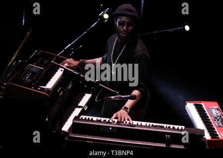 Cory Alexander Henry ist ein US-amerikanischer Jazz Organist und Pianist, gospel Musiker und Musikproduzent Stockfoto