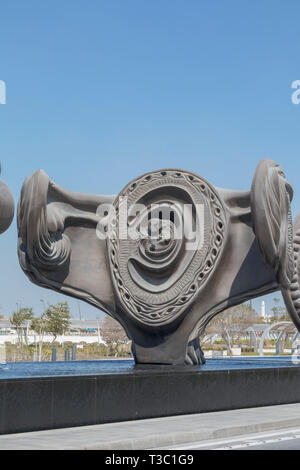 Die wundersame Reise (2005 bis 2013), eine Serie von 14 Bronze Skulpturen des Künstlers Damien Hirst, Sidra medizinisches und Forschungszentrum, Doha, Qatar Stockfoto