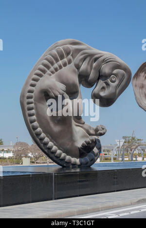 Die wundersame Reise (2005 bis 2013), eine Serie von 14 Bronze Skulpturen des Künstlers Damien Hirst, Sidra medizinisches und Forschungszentrum, Doha, Qatar Stockfoto