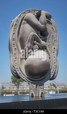 Die wundersame Reise (2005 bis 2013), eine Serie von 14 Bronze Skulpturen des Künstlers Damien Hirst, Sidra medizinisches und Forschungszentrum, Doha, Qatar Stockfoto