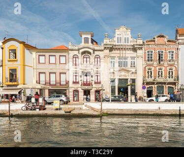 Bunten Straßen von Aveiro an der Atlantikküste Portugals Küste Stockfoto