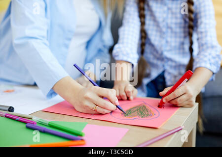 Die Handgefertigten Karte Stockfoto