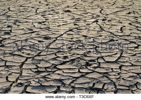 Rissigen Boden, Bodenversalzung, Umweltkatastrophe Stockfoto, Bild ...