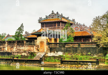 Pavillon auf der Verbotenen Stadt in Hue, Vietnam Stockfoto