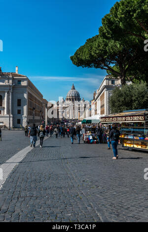 Petersplatz, Rom, Italien Stockfoto