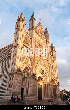 Dom von Orvieto, Umbrien, Italien auch als Kathedrale Santa Maria Assunta bekannt Stockfoto