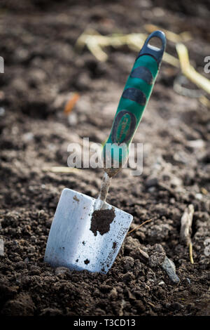 Eine organische Zuteilung in North East England, im Herzen der Gemeinschaft. Stockfoto