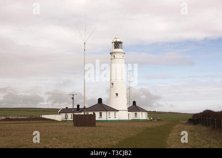 Nash: Point Light House- und Versorgungsgebäude. Stockfoto