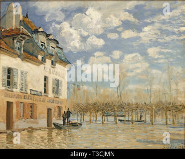 Alfred Sisley (1839-1899) - Hochwasser an Port Marly 1876 Stockfoto