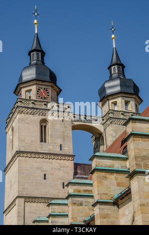 BAYREUTH, gotische Kirche Heilige Dreifaltigkeit, Evangelisch-lutherische Kirche von Oberfranken. Stockfoto