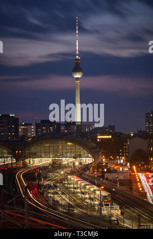 Berliner Fernsehturm Stockfoto