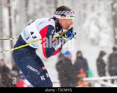 SM i veckan Ånnaboda, Örebro, 10 km fristil. Ida Ingemarsdotter, Åsarna IK. Foto Jeppe Gustafsson Stockfoto