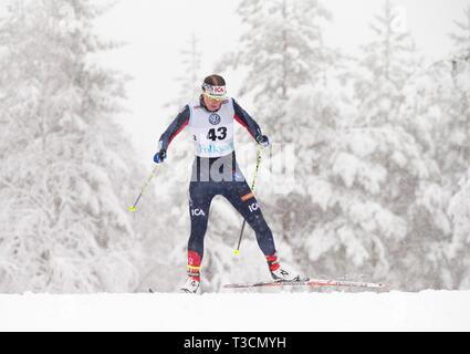 SM i veckan Ånnaboda, Örebro, 10 km fristil. Ida Ingemarsdotter, Åsarna IK. Foto Jeppe Gustafsson Stockfoto