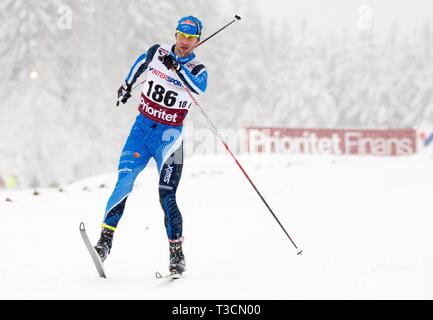 SM i veckan Ånnaboda, Örebro, 10 km fristil. Anders Södergren, Hudiksvalls IF. Foto Jeppe Gustafsson Stockfoto