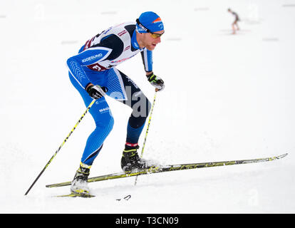 SM i veckan Ånnaboda, Örebro, 10 km fristil. Daniel Rickardsson, Hudikvalls wenn. Foto Jeppe Gustafsson Stockfoto