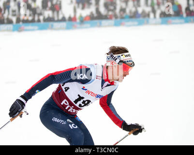 SM i veckan Ånnaboda, Örebro, 10 km fristil. Johan Olsson, Åsarna IK. Foto Jeppe Gustafsson Stockfoto