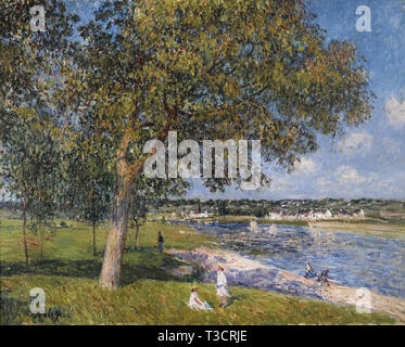 Alfred Sisley (1839-1899) - un-Noyer dans la Prairie de Thomery 1880 Stockfoto