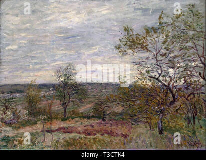 Alfred Sisley (1839-1899) - windigen Tag am veneux Hermitage 1882 Stockfoto