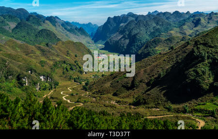 Nordvietnam highland Ansichten Stockfoto