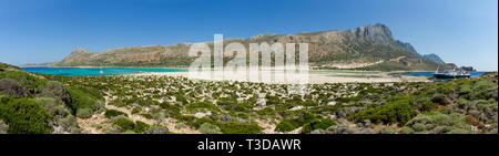 Strand von Balos Balos Beach Stockfoto