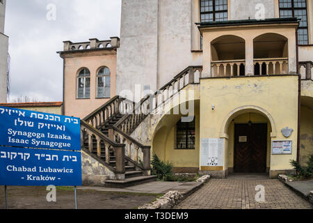 Izaak Synagoge in Krakau in Polen Stockfoto