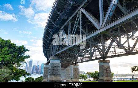 Die Sydney Harbour Bridge, Symbol der Stadt, Australien. Stockfoto