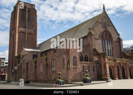St Helens Pfarrkirche St Helens Merseyside Lancashire März 2019 Stockfoto