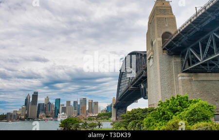 Die Sydney Harbour Bridge, Symbol der Stadt, Australien. Stockfoto