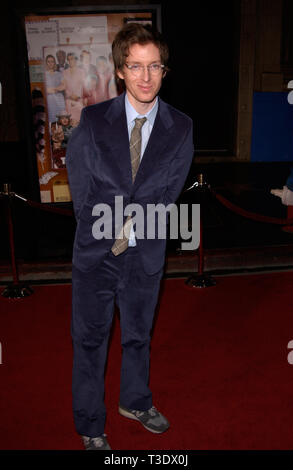 LOS ANGELES, Ca. Dezember 06, 2001: Regisseur Wes Anderson in der Hollywood Premiere seines neuen Films The Royal Tenenbaums. Stockfoto