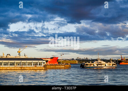 Seabus, Burrard Inlet, Vancouver, British Columbia, Kanada Stockfoto