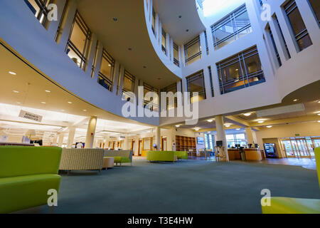 Riverside, 22.Oktober: Innenansicht der Bibliothek des UC Riverside am 22.Oktober 2016 in Riverside, Kalifornien Stockfoto