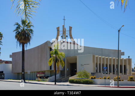 Redlands, Mar 20: Außenansicht des ersten presbyterianischen Kirche am 20.März 2019 in Redlands, Kalifornien Stockfoto