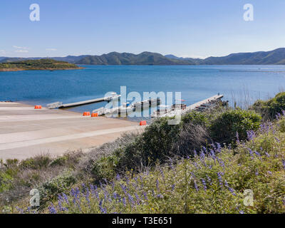 Los Angeles, Mar 13: Hafen von Diamond Valley Lake am 13.MÄRZ, 2019 in Los Angeles, Kalifornien Stockfoto