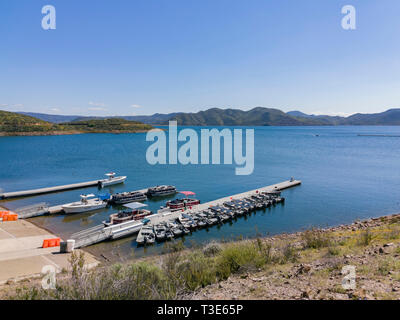 Los Angeles, Mar 13: Hafen von Diamond Valley Lake am 13.MÄRZ, 2019 in Los Angeles, Kalifornien Stockfoto