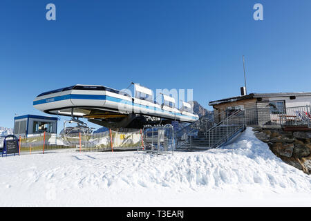 Zielort Punta Ces, Ski Resort, San Martino di Castrozza, Trentino, Italien, Europa Stockfoto