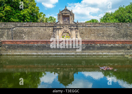 Haupttor des Fort Santiago in Manila, Philippinen Stockfoto