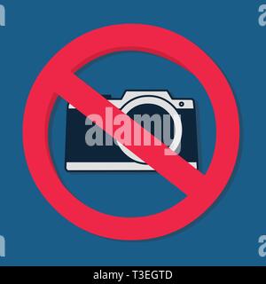 Kamera Verboten Schild Vector Illustration Stock Vektor