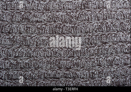 Textur von Winter stricken Kleidung, große Stricken, Hintergrund Stockfoto